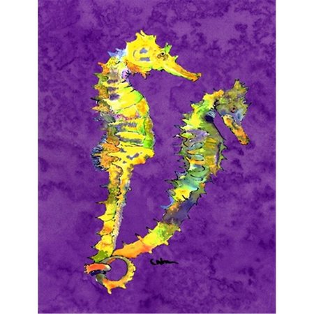 PATIOPLUS Seahorse Canvas Flag - House Size, 28 x 40 in. PA2554451